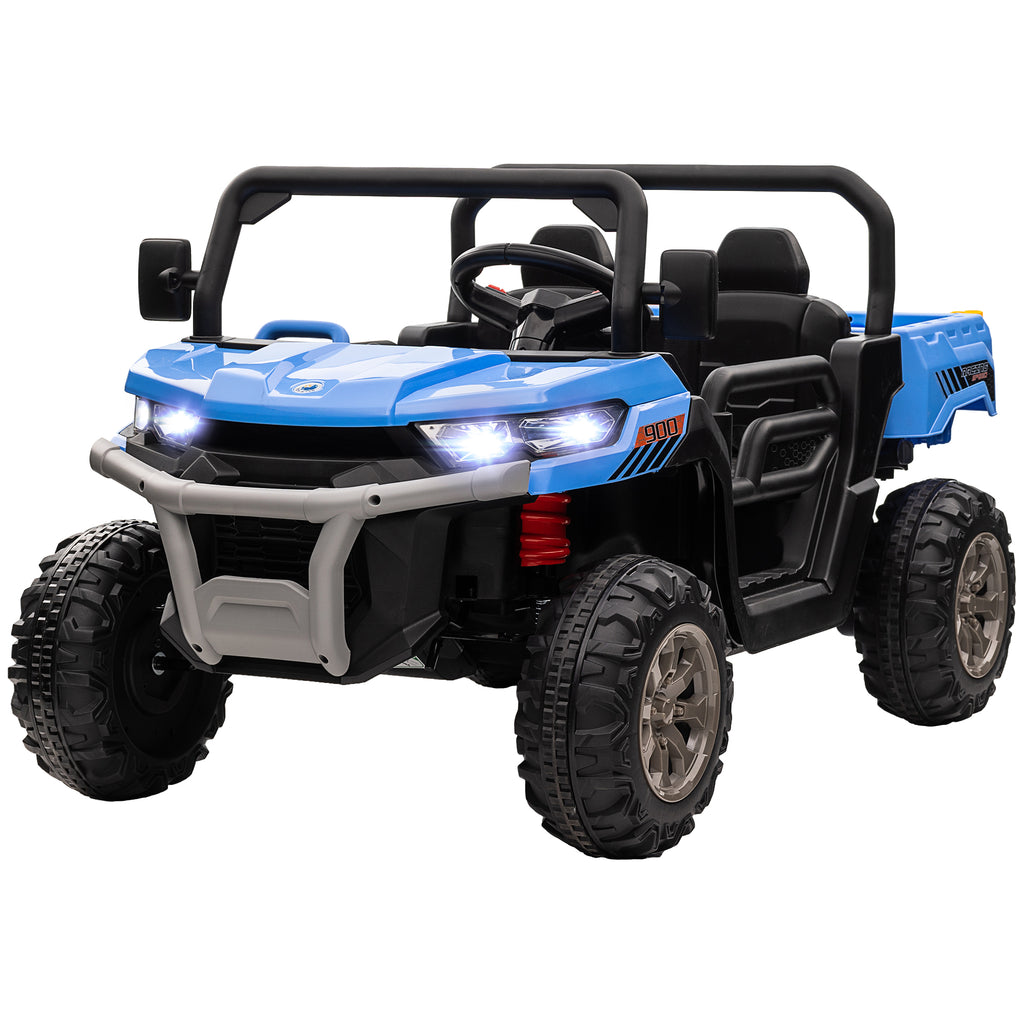 12V 2 Seater Kids Electric Ride-On Car with Electric Bucket, Remote Control