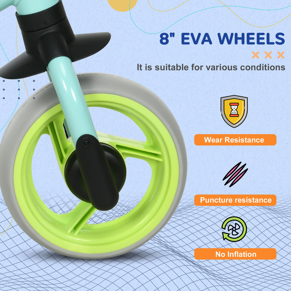 8" Balance Bike, Lightweight Training Bike for Children, with Adjustable Seat, EVA Wheels, Easy installation