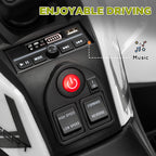 12V Kids Electric Ride on ATV, Battery-Powered Quad Bike w/ Spring Suspension, Forward Backward, Storage Basket