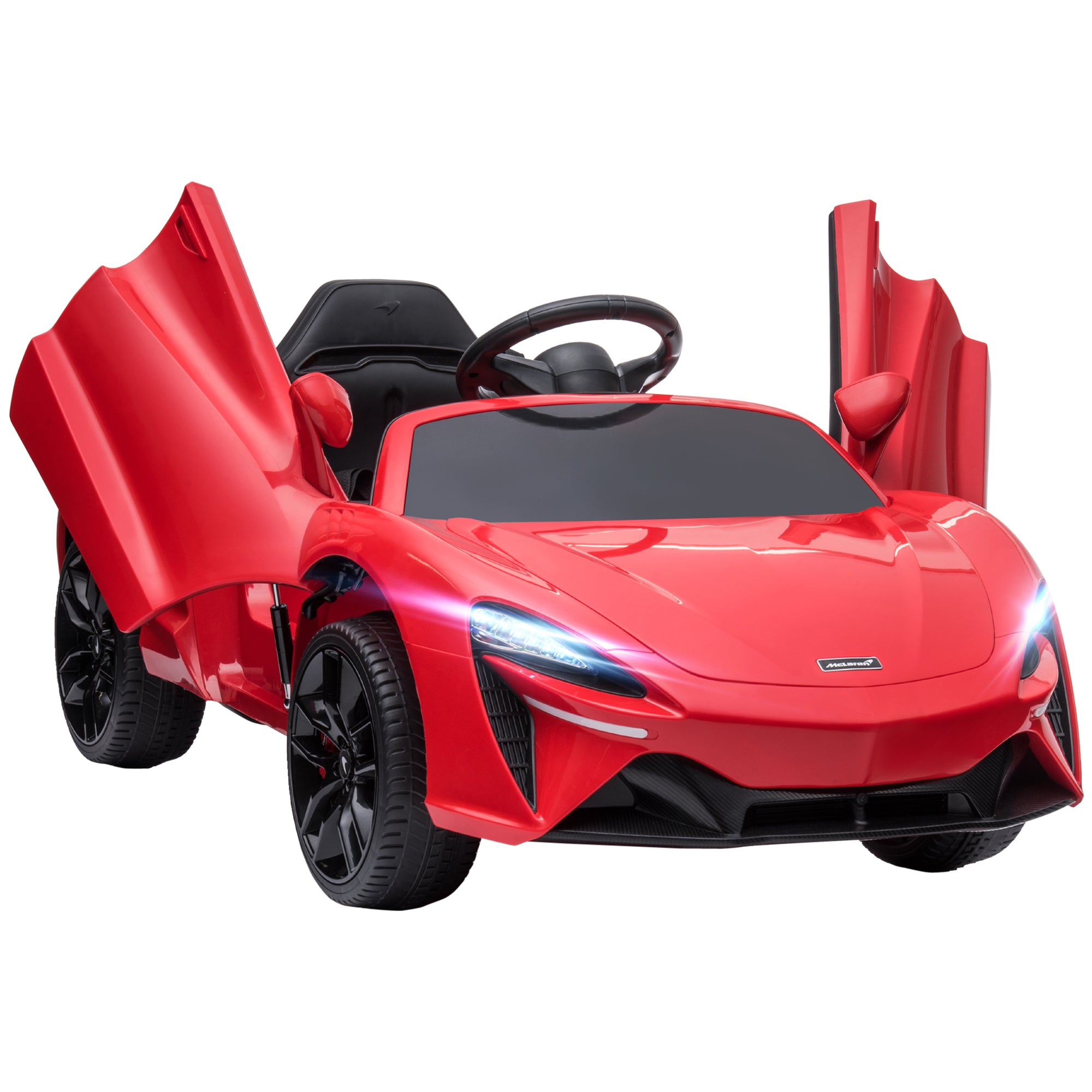 McLaren Licensed Kids Electric Ride-On Car, with Remote Control - Red