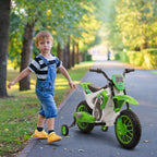 12V Kids Electric Motorcycle Ride-On, with Training Wheels, for Ages 3-6 Years