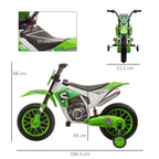 12V Kids Electric Motorcycle Ride-On, with Training Wheels, for Ages 3-6 Years