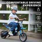 Kids Electric Motorbike, 24V Ride On Motorcycle with 3 Speeds and Rear Suspension, Dirt Bike for 8-12 Years Old