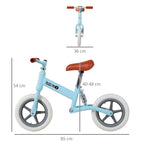 12" Kids Balance Bike No Pedal Bicycle EVA Tire Adjustable Seat Toddler Training Bike W/ Shock Absorber 2 - 5 Years Gift for Boys Girls