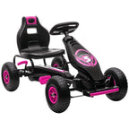Kids Pedal Go Kart, with Adjustable Seat, Inflatable Tyres