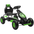 Kids Pedal Go Kart, with Adjustable Seat, Inflatable Tyres