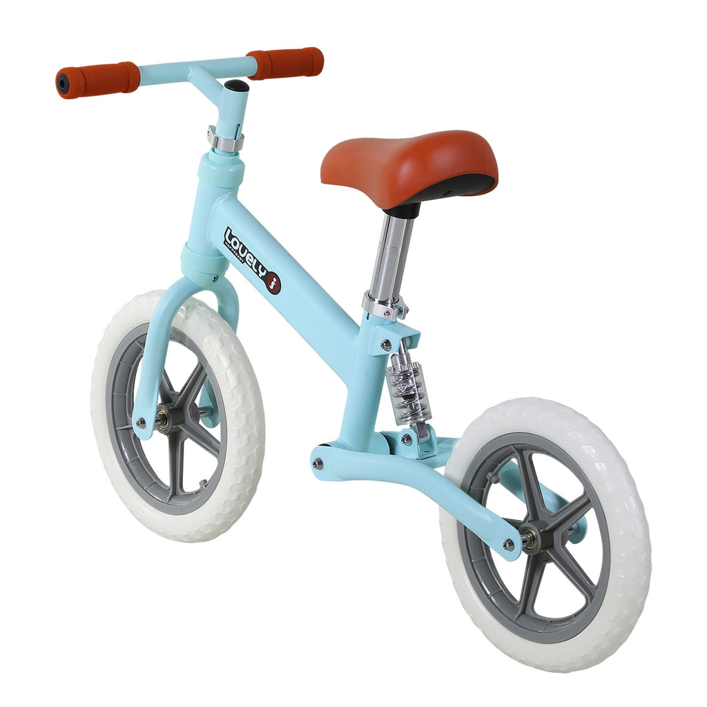 12" Kids Balance Bike No Pedal Bicycle EVA Tire Adjustable Seat Toddler Training Bike W/ Shock Absorber 2 - 5 Years Gift for Boys Girls