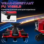 12V Kids Electric Go Kart with Music, LED Lights, Slow Start