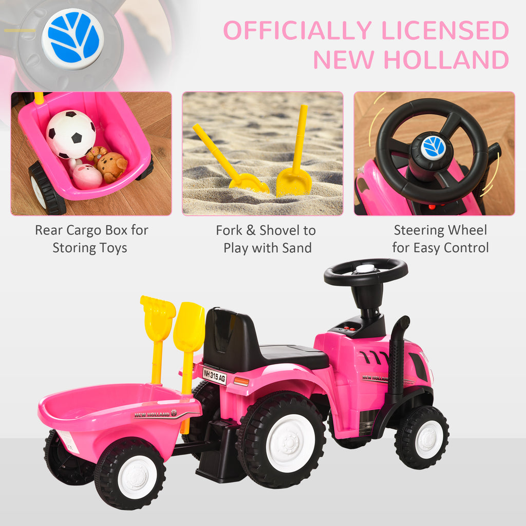 Ride-On Tractor, Toddler Walker, Foot-to-Floor Slide, for Ages 1-3 Years