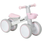 Kids Balance Bike for 1-3 Years Old with Adjustable Seat, Silent Wheels