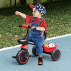 Kids Trike for 2-5 Years with Adjustable Seat, Pedal, Baskets
