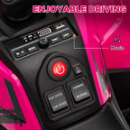 12V Kids Electric Ride on ATV, Battery-Powered Quad Bike w/ Spring Suspension, Forward Backward, Storage Basket