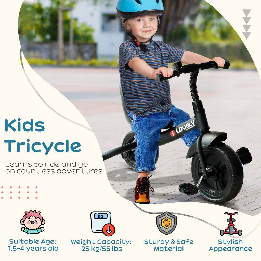Kids Trike Toddler Tricycle Children Ride on 3 Wheels Bike For 1.5 - 4 Years