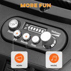 24V 2 Seater Kids Electric Car with Remote Control, Suspension System,  Slow Start, 3 Speeds, for 3-8 Years, Khaki