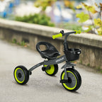 Kids Trike, Tricycle, with Adjustable Seat, Basket, Bell, for Ages 2-5 Years