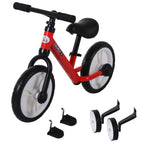 11 Inch Kids Balance Bike Training Pedal Bicycle W/ Removable Stabilizers EVA Tyres Adjustable Seat Height 2 to 5 Years Gift for Boys Girls