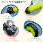 Kids Trike, Tricycle, with Adjustable Seat, Basket, Bell, for Ages 2-5 Years