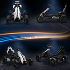 12V Electric Go-Kart for Kids, Ride-On Racing Go-Kart, with Forward and Reversing Functions, for Ages 3-8 Years
