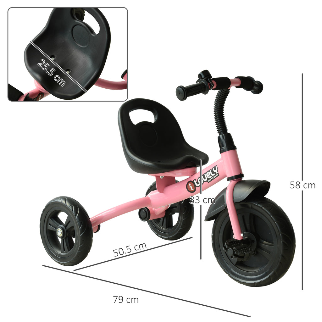 Kids Trike Toddler Tricycle Children Ride on 3 Wheels Bike For 1.5 - 4 Years