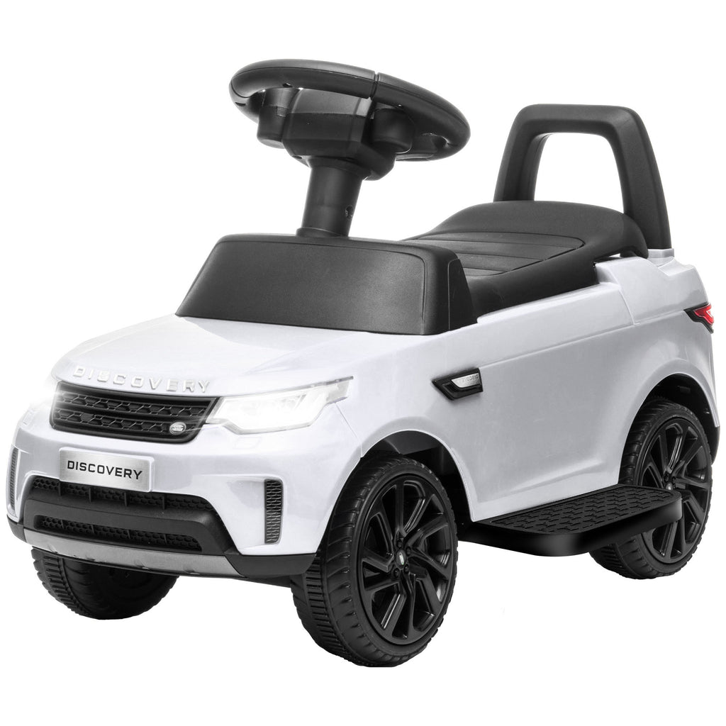 2-in-1 Land Rover Licensed 6V Kids Electric Ride On Car, Sliding Car w/ Headlights, Music, for 18-60 Months