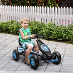 Kids Pedal Go Kart, with Adjustable Seat, Inflatable Tyres