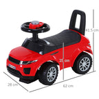 3-in-1 Ride On Car Foot To Floor Slider Toddler w/ Horn Steering Wheel NO POWER Manual Under Seat Storage Safe Design for 1-3 Year Old