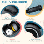 Kids Trike for 2-5 Years with Adjustable Seat, Pedal, Baskets