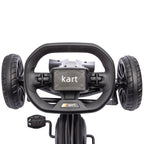 Kids Pedal Go Kart, with Adjustable Seat, EVA Wheels, Seat, Handbrake