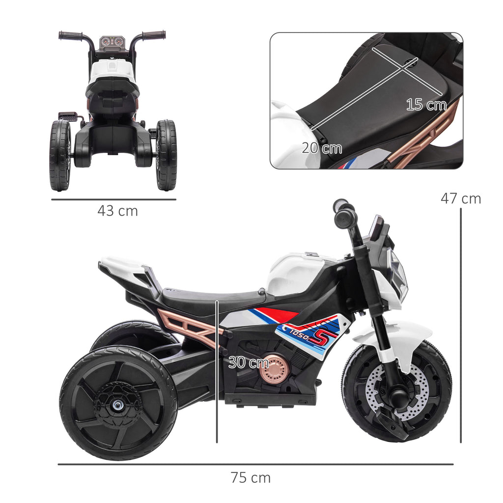 Motorcycle Design, 3 in 1 Toddler Trike, Sliding Car, Balance Bike with toy safety light, Music, Horn