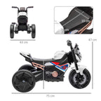 Motorcycle Design, 3 in 1 Toddler Trike, Sliding Car, Balance Bike with toy safety light, Music, Horn