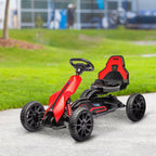 12V Electric Go-Kart for Kids, Ride-On Racing Go-Kart, with Forward and Reversing Functions, for Ages 3-8 Years