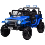 12V Battery Powered Kids Ride-On Car, Electric Truck w/ Spring Suspension, Remote, Music, Horn, Lights