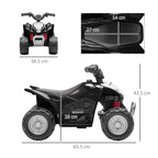 Honda Licensed Kids Electric Quad Bike, 6V ATV Ride On for Ages 1.5-3 Years