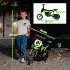 Kids Electric Motorbike, 24V Ride On Motorcycle with 3 Speeds and Rear Suspension, Dirt Bike for 8-12 Years Old