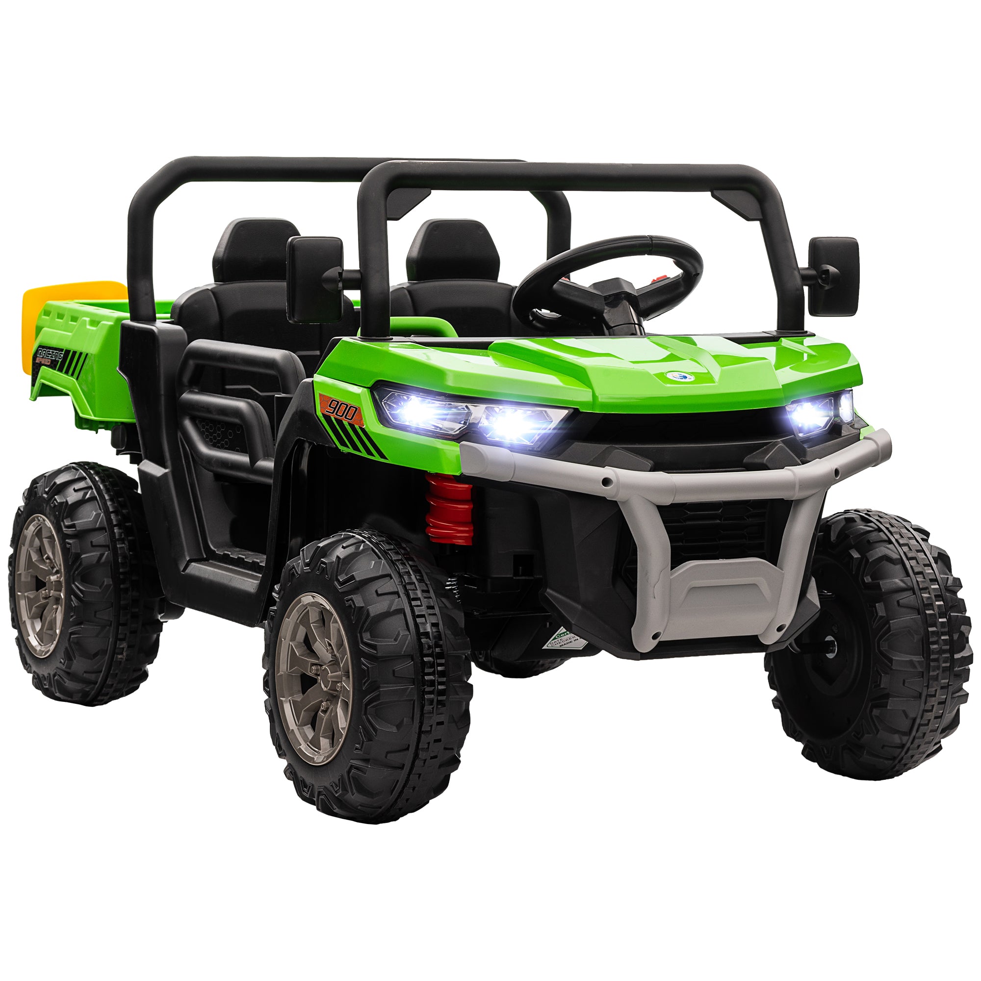 12V 2 Seater Kids Electric Ride-On Car with Electric Bucket, Remote Control