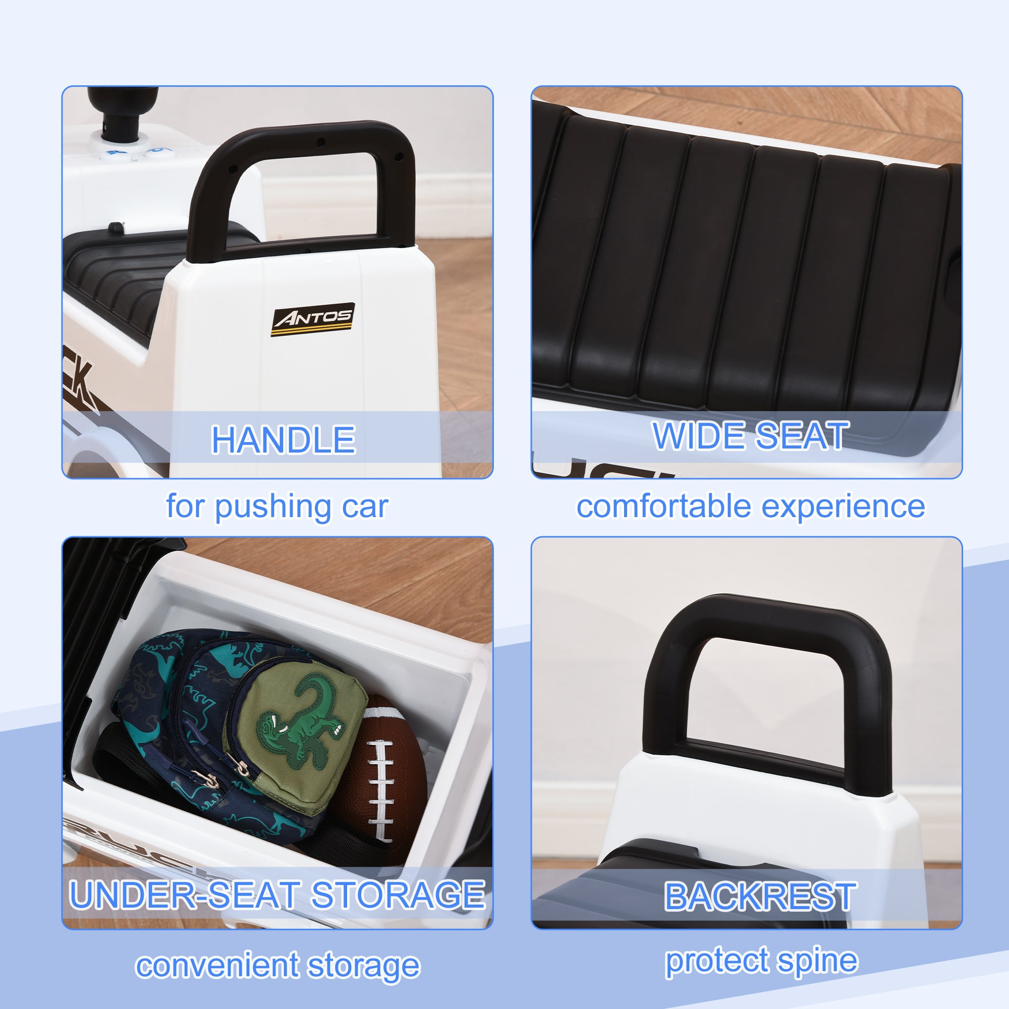 Compatible Kids Ride On Car Truck Mercedes Benz Licensed Toddler Foot To Floor Slider w/Under Seat Storage for 12 - 36 Months