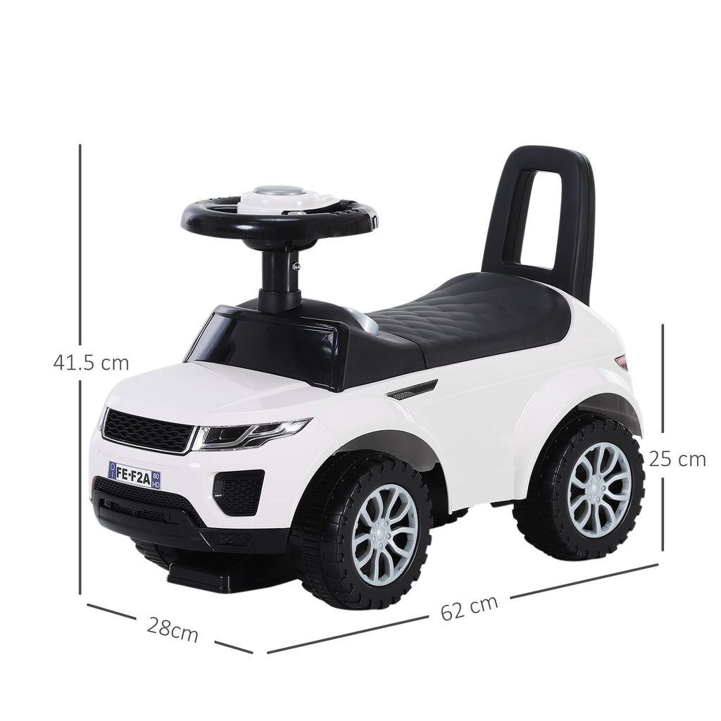 3-in-1 Ride On Car Foot To Floor Slider Toddler w/ Horn Steering Wheel NO POWER Manual Under Seat Storage Safe Design for 1-3 Year Old
