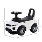 3-in-1 Ride On Car Foot To Floor Slider Toddler w/ Horn Steering Wheel NO POWER Manual Under Seat Storage Safe Design for 1-3 Year Old