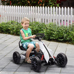 12V Electric Go-Kart for Kids, Ride-On Racing Go-Kart, with Forward and Reversing Functions, for Ages 3-8 Years