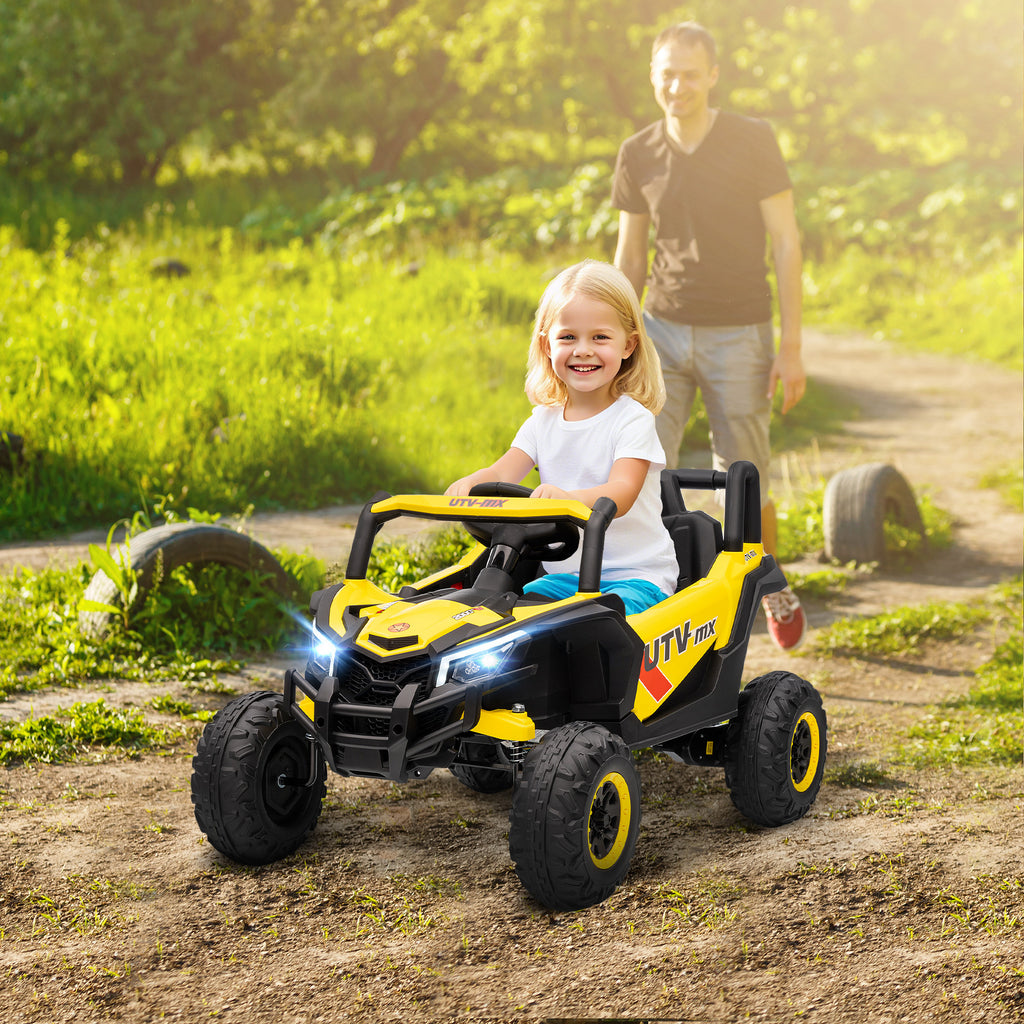 12V Kids Ride On Car with Remote Control, Kids Electric Car with Suspension System, Music, for Kids 3-5 Years
