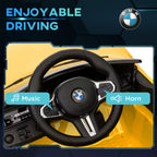 12V BMW M4 Licensed Kids Car with Easy Transport, Remote Control, Suspension, Music, Horn, LED Lights