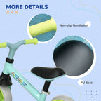 8" Balance Bike, Lightweight Training Bike for Children, with Adjustable Seat, EVA Wheels, Easy installation