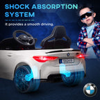 12V BMW Licensed Kids Car, with Easy Transport, Remote Control, Suspension, Music, Horn, LED Lights