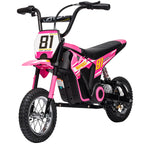 Kids Electric Motorbike, 24V Ride On Motorcycle with 3 Speeds and Rear Suspension, Dirt Bike for 8-12 Years Old