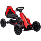 Kids Pedal Go Kart, with Adjustable Seat, EVA Wheels, Seat, Handbrake