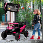 12V Kids Ride On Car with Remote Control, Kids Electric Car with Suspension System, Music, for Kids 3-5 Years