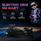 12V Kids Electric Go Kart with Music, LED Lights, Slow Start