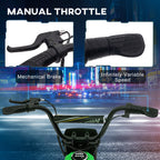 24V Electric Motorbike with Twist Grip Throttle, Music, Horn, 12" Pneumatic Tyres, 16km/h Max Speed