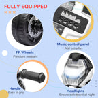 Motorcycle Design, 3 in 1 Toddler Trike, Sliding Car, Balance Bike with toy safety light, Music, Horn