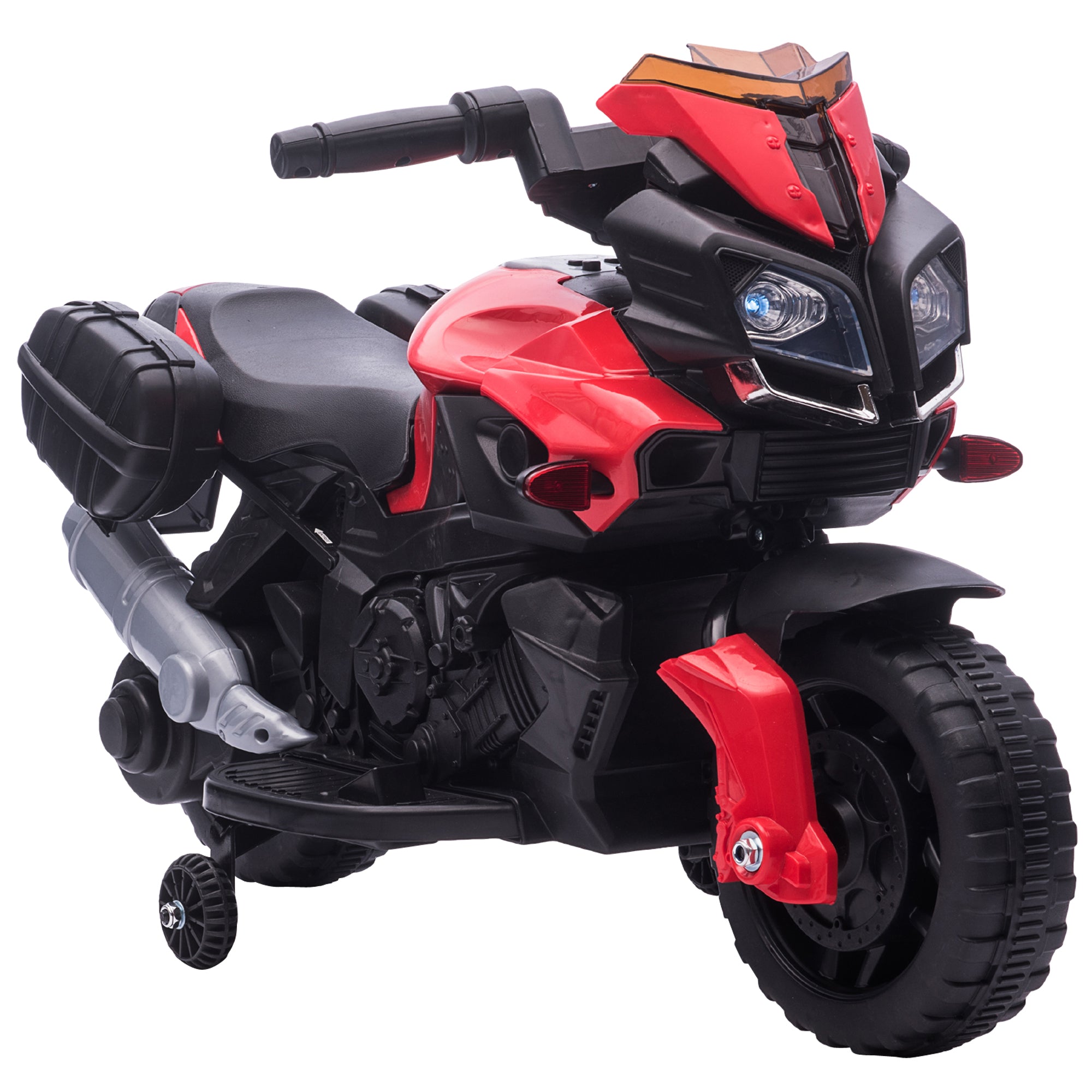 Kids Electric Motorbike 6V Ride on Motorcycle Vehicle w/ Lights Horn Sounds for 1.5-4 Years Old